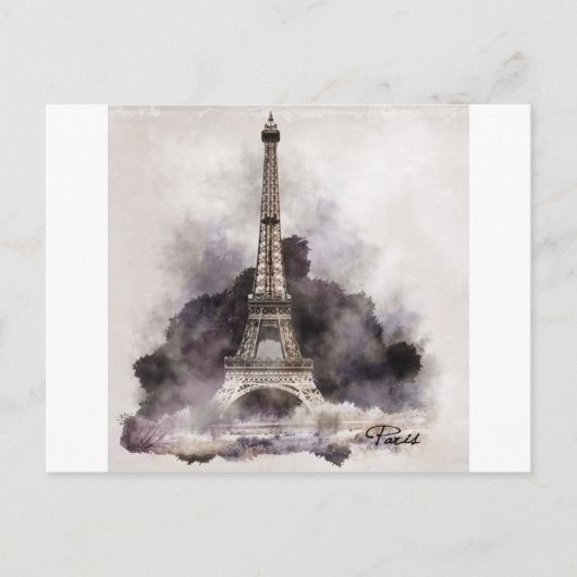 La Tour Eiffel de Paris. Postkarte (Vorderseite)
