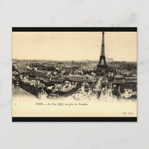 La Tour Eiffel, Paris Frankreich c1910 Vintag Postkarte
