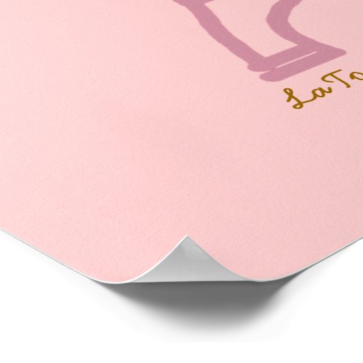 La Tour Eiffel Paris Poster (Ecke)