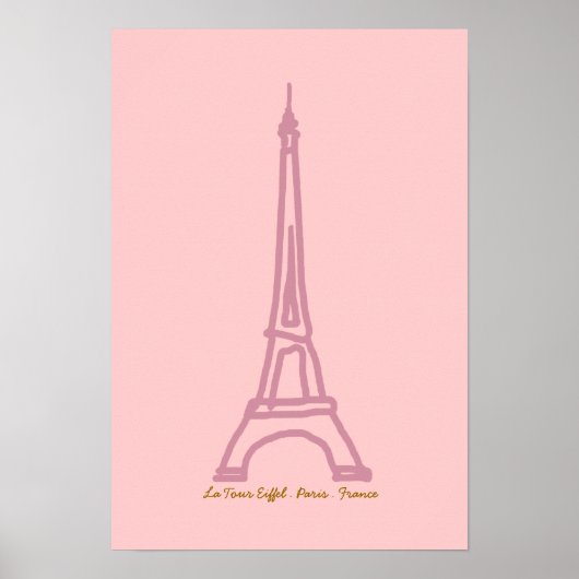 La Tour Eiffel Paris Poster (Vorne)