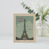 La Tour Eiffel Postcard Postkarte (Stehend Vorderseite)