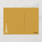 la tour Eiffel Postkarte (Rückseite)