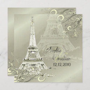 LA TOUR EIFFEL TOWER WEDING INVITATIONEN EINLADUNG