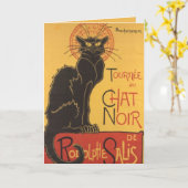 La tournée du Chat Noir Karte (Gelbe Blume)