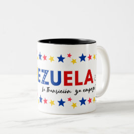 La Transición ya empezó | Diseño Patriótico  Zweifarbige Tasse