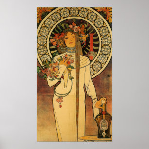 La Trappistine von Alfons Mucha - Art Nouveau Poster