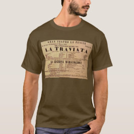 La traviata Weltpremiere-Plakat (1853) T-Shirt