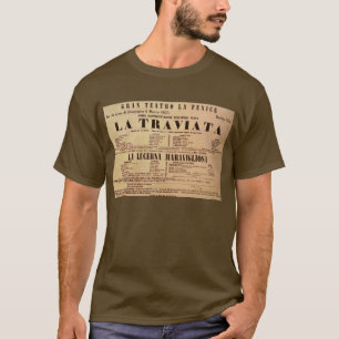 La traviata Weltpremiere-Plakat (1853) T-Shirt