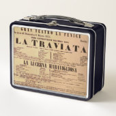 La Traviata World Premiere Poster (1853) Metall Brotdose (Vorderseite)