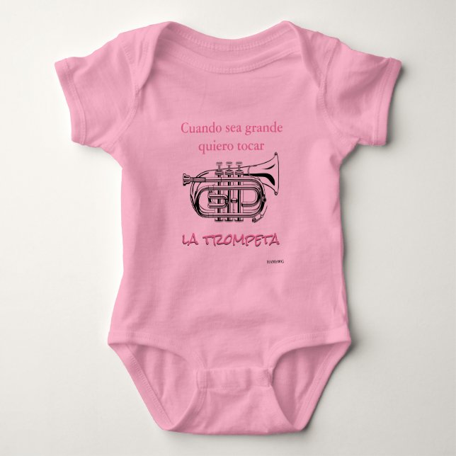la trompeta baby strampler (Vorderseite)