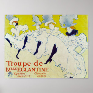 la troup de mlle Elegant poster 1895 von Lautrec