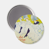 La Troupe de Mlle Eglantine by Toulouse Lautrec Magnet (Vorderseite/Rückseite)