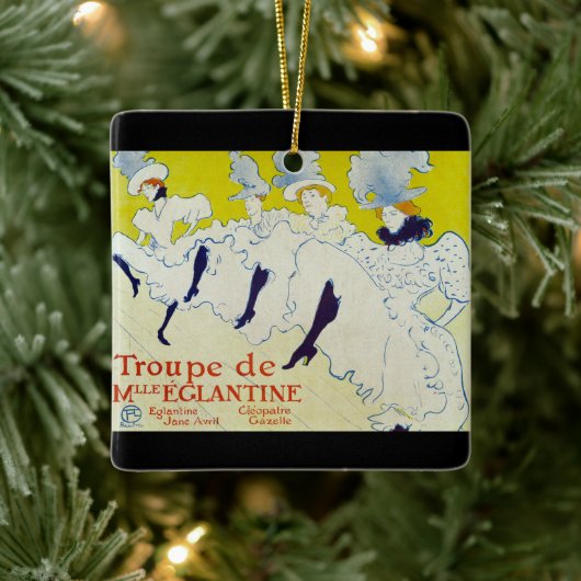 La Troupe de Mlle Eglantine - Toulouse Lautrec Keramikornament (Baum)