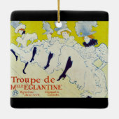 La Troupe de Mlle Eglantine - Toulouse Lautrec Keramikornament (Rückseite)