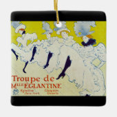 La Troupe de Mlle Eglantine - Toulouse Lautrec Keramikornament (Vorderseite)