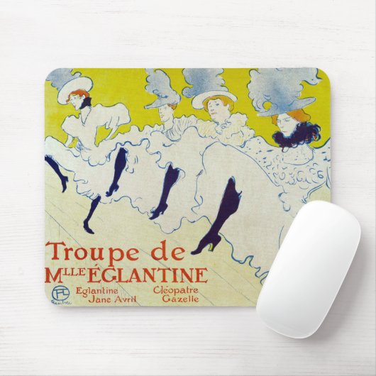 La Troupe de Mlle Eglantine - Toulouse Lautrec Mousepad (Mit Mouse)