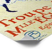 La Troupe de Mlle Eglantine - Toulouse Lautrec Poster (Ecke)