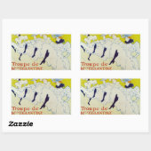 La Troupe de Mlle Eglantine - Toulouse Lautrec Rechteckiger Aufkleber (Blatt)