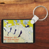 La Troupe de Mlle Eglantine - Toulouse Lautrec Schlüsselanhänger (Vorderseite)