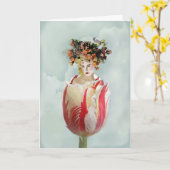 La Tulipe Happy Birthday Karte (Gelbe Blume)