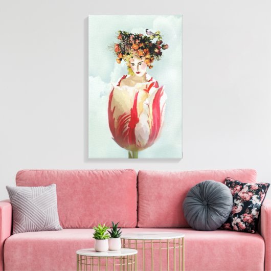 La Tulipe Leinwanddruck (Insitu (Wohnzimmer))