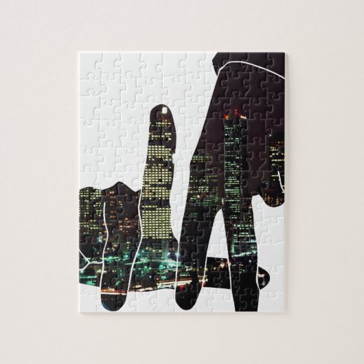 LA übergibt Skyline Puzzle (Vertikal)
