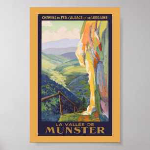 La Vallée de Munster Vintage Plakat 1925
