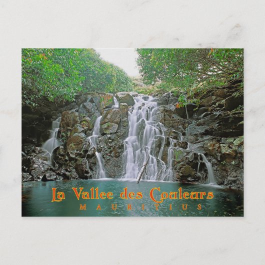 La Vallee des Couleurs, Mauritius Postkarte (Vorderseite)