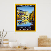 La Vallée du Thouet ~ Vintage französische Reise Poster (Küche)