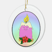 La vela rosa de adviento keramik ornament (Links)