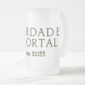 La Verdad Es Inmortal(Letras Gold) Mattglas Bierglas (VorderseiteRechts)