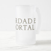 La Verdad Es Inmortal(Letras Gold) Mattglas Bierglas (VorderseiteRechts)