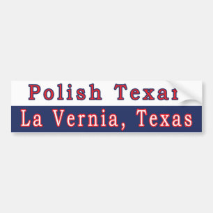 La Vernia Polish Texan Autoaufkleber