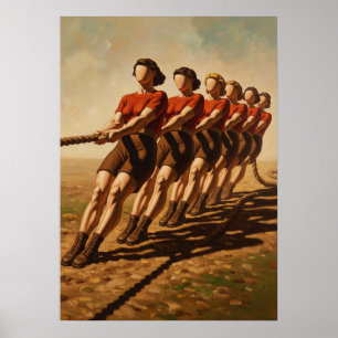 LA VICTOIRE À L'ARRACHÉ (Der Kampf um den Sieg im  Poster