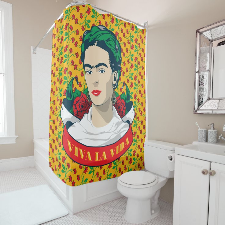 Concluzie Neîncredere pe scurt  La Vida Frida Kahlos | Viva Duschvorhang | Zazzle.de