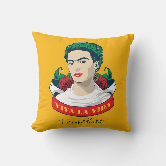 La Vida Frida Kahlos | Viva Kissen (Vorderseite)