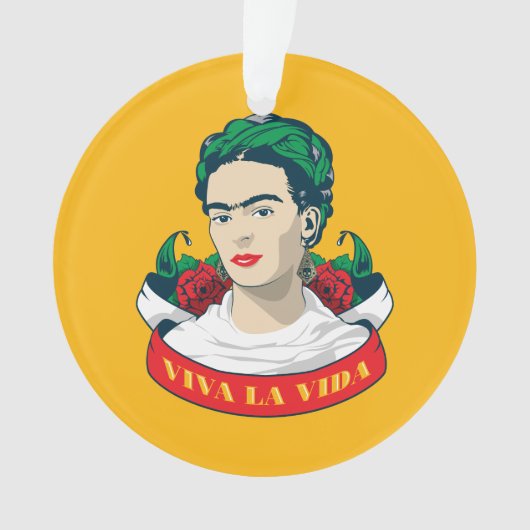 La Vida Frida Kahlos | Viva Ornament (Vorderseite)