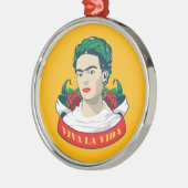 La Vida Frida Kahlos | Viva Silbernes Ornament (Links)