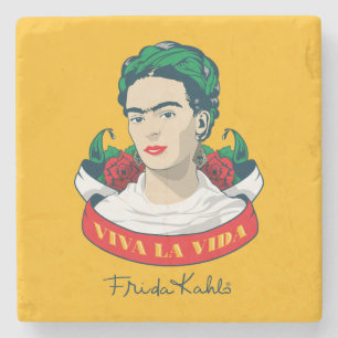 La Vida Frida Kahlos   Viva Steinuntersetzer