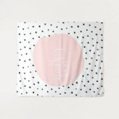 LA VIE BOHEME - Typografie Polka Dot Dots Dance Wandteppich (Vorderseite (Horizontal))