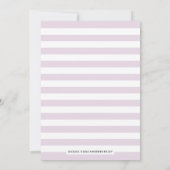 La Vie en Rose Floral Wedding Einladung - Lila (Rückseite)