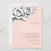 La Vie en Rose Florenz Einladung zur Hochzeit - Ro (Vorderseite)