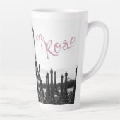 La Vie en Rose Paris Eiffel Tower Latte Tasse (Rechts)