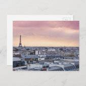 La Vie En Rose Paris Eiffelturm Postkarte (Vorne/Hinten)