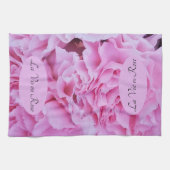 La Vie en Rose Pink Carles Geschirrtuch (Horizontal)