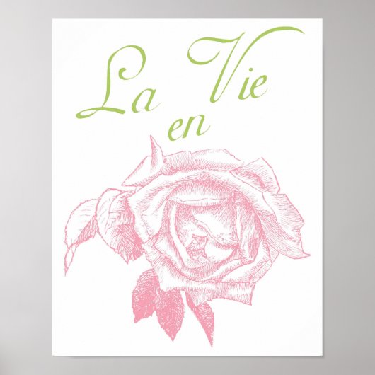 la vie en Rose Poster (Vorne)