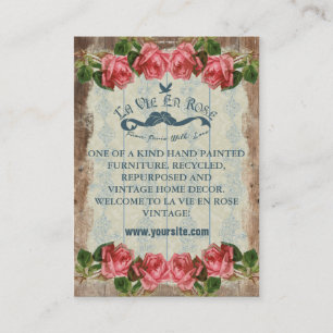 La Vie En Rose Vintage ~ Visitenkarte