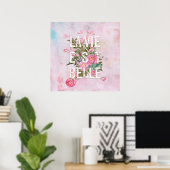 La vie est belle-Blume Parco Civico-Ciani Poster (Heimbüro)