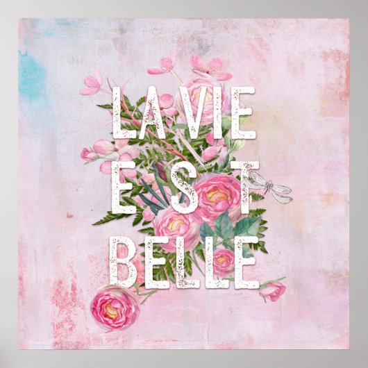 La vie est belle-Blume Parco Civico-Ciani Poster (Vorne)