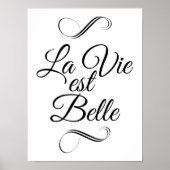 La vie est belle poster (Vorne)
